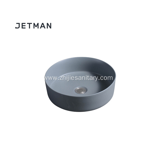 Dark grey color sink art basin ceramic